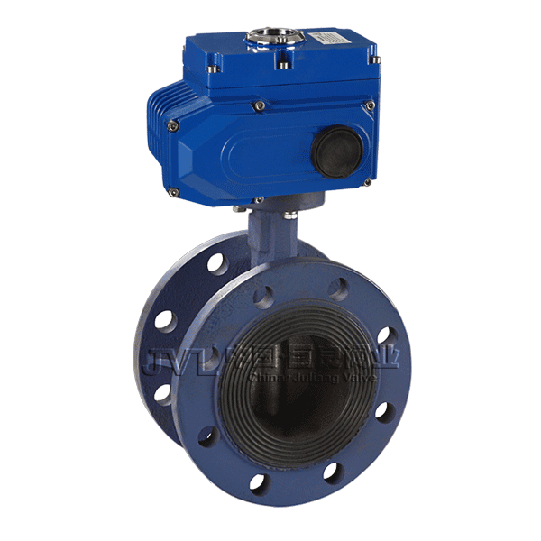 JL900-D1 Flanged Soft Sealed Electric Butterfly Valve