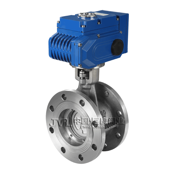 JL900-D2 Electric Flanged Hard Sealed Butterfly Valve